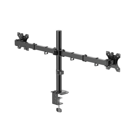 Hama Monitor Mount, 2 Monitors, Height-adjustable, Swivel/Tilt, 13