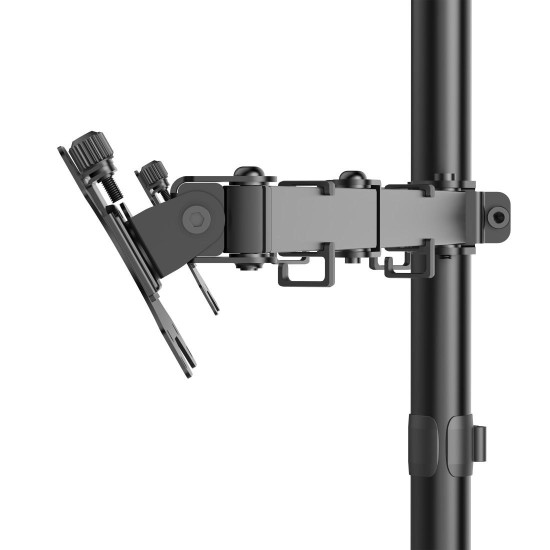 Hama Monitor Mount, 2 Monitors, Height-adjustable, Swivel/Tilt, 13