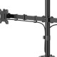 Hama Monitor Mount, 2 Monitors, Height-adjustable, Swivel/Tilt, 13