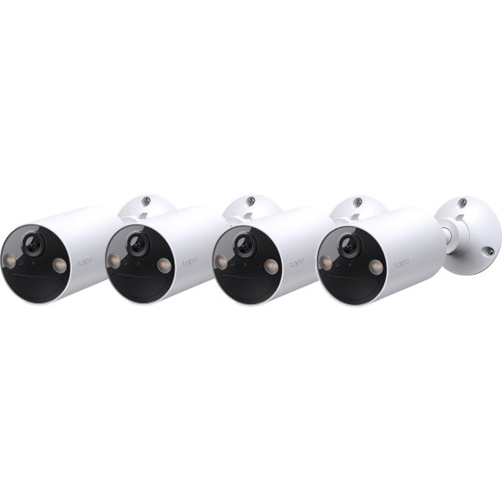 TP-Link Tapo C410 - Smart Wire-Free Indoor/Outdoor Security Camera 4-Pack