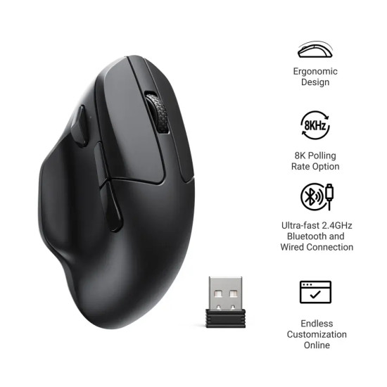 Wireless Mouse Keychron M7-A23 8000Hz - Black