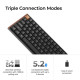 Безжчина механична клавиатура Keychron K3 MAX SE Black QMK/VIA - Milk POM Red Switch