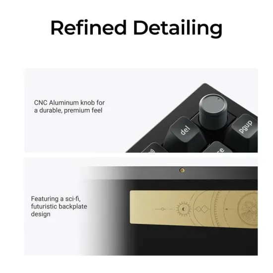 Wireless Mechanical Keyboard Keychron Q1 Ultra 8K Black - Silk POM Switch Banana