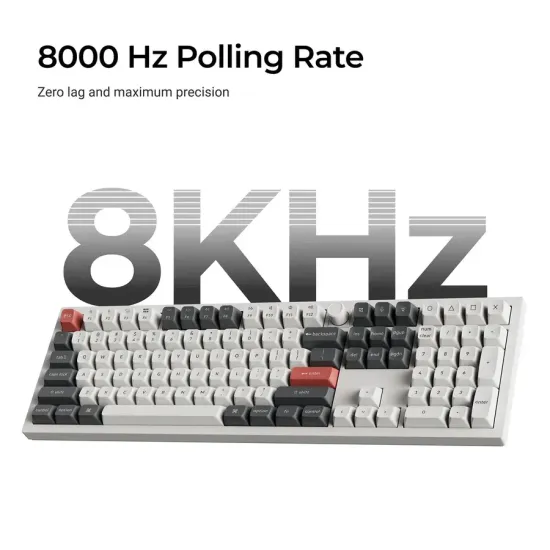Wireless Mechanical Keyboard Keychron Q6 Ultra 8K Black - Silk POM Switch Brown