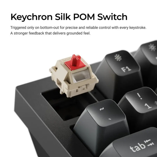 Wireless Mechanical Keyboard Keychron Q6 Ultra 8K Black - Silk POM Switch Brown