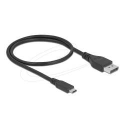 Двупосочен кабел Delock USB Type-C към DisplayPort (DP Alt режим) 8K 60 Hz 0.5m, сертифициран