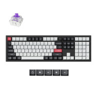 Безжична механичка клавиатура Keychron Q6 HE QMK Gateron Double-Rail Magnetic Switch - Carbon Black
