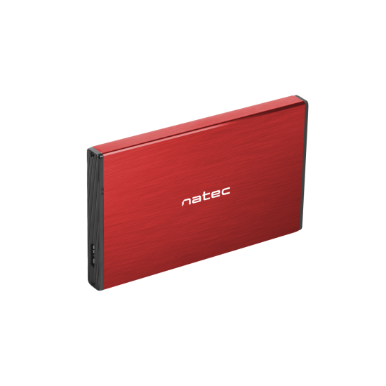 Enclosure /HDD-RACK/ Natec Rhino Go 2,5’’, USB 3.0, червен