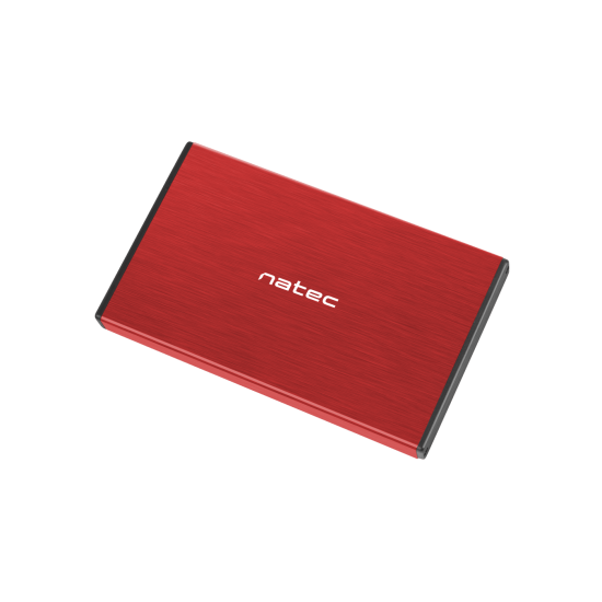 Enclosure /HDD-RACK/ Natec Rhino Go 2,5’’, USB 3.0, червен