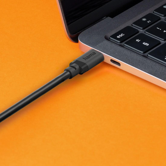 Cable HAMA  USB-C plug-USB-A plug, USB 3.2 Gen 1, 0.75 m, Black