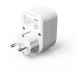 Hama 3-Way Power Strip for Socket, 1 USB-C PD, 1 USB-A, 1 Earthed Contact, 30W