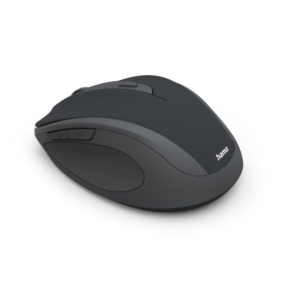 Hama “WM-400” Wireless Mouse, Ergonomic, Optical, 6 Buttons, No Clicking Noise, black