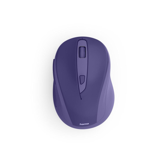 Hama “WM-400” Wireless Mouse, Ergonomic, Optical, 6 Buttons, No Clicking Noise, purple
