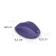 Hama “WM-400” Wireless Mouse, Ergonomic, Optical, 6 Buttons, No Clicking Noise, purple