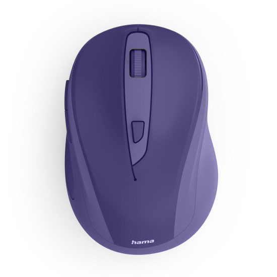 Hama “WM-400” Wireless Mouse, Ergonomic, Optical, 6 Buttons, No Clicking Noise, purple