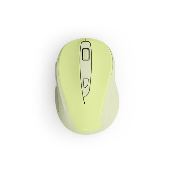 Hama “WM-400” Wireless Mouse, Ergonomic, Optical, 6 Buttons, No Clicking Noise, green