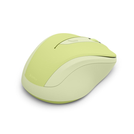 Hama “WM-400” Wireless Mouse, Ergonomic, Optical, 6 Buttons, No Clicking Noise, green