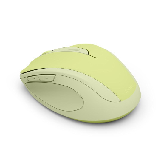 Hama “WM-400” Wireless Mouse, Ergonomic, Optical, 6 Buttons, No Clicking Noise, green