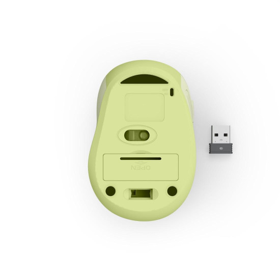 Hama “WM-400” Wireless Mouse, Ergonomic, Optical, 6 Buttons, No Clicking Noise, green