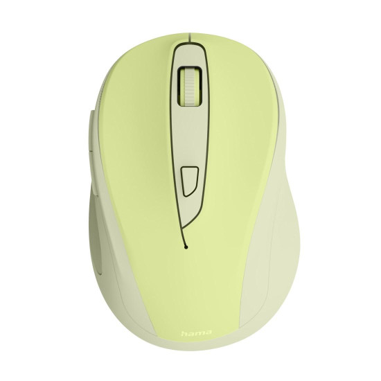 Hama “WM-400” Wireless Mouse, Ergonomic, Optical, 6 Buttons, No Clicking Noise, green