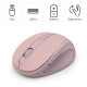 Hama “WM-400” Wireless Mouse, Ergonomic, Optical, 6 Buttons, No Clicking Noise, Pink