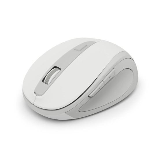 Hama “WM-400” Wireless Mouse, Ergonomic, Optical, 6 Buttons, No Clicking Noise, white