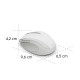 Hama “WM-400” Wireless Mouse, Ergonomic, Optical, 6 Buttons, No Clicking Noise, white