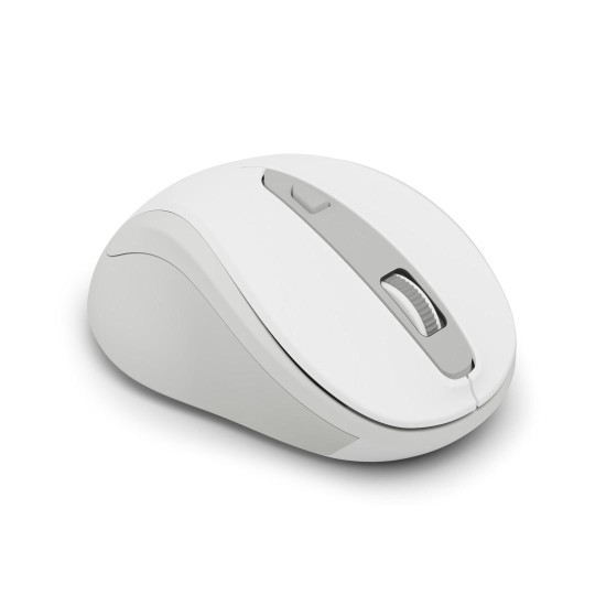 Hama “WM-400” Wireless Mouse, Ergonomic, Optical, 6 Buttons, No Clicking Noise, white