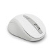 Hama “WM-400” Wireless Mouse, Ergonomic, Optical, 6 Buttons, No Clicking Noise, white