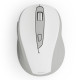 Hama “WM-400” Wireless Mouse, Ergonomic, Optical, 6 Buttons, No Clicking Noise, white