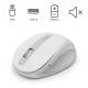 Hama “WM-400” Wireless Mouse, Ergonomic, Optical, 6 Buttons, No Clicking Noise, white