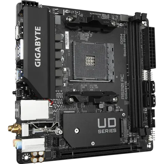 Motherboard GIGABYTE A520I AC WIFI, Socket AM4, Mini-ITX