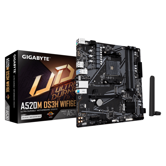 Motherboard GIGABYTE A520M DS3H WiFi 6E, Socket AM4