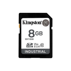 Memory card Kingston 8GB SDHC Industrial C10, UHS-I, U3, V30, A1