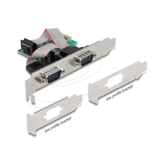 Delock PCI Express x1 Card to 2 x Serial RS-232