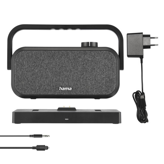 Hama Loudspeaker for TVs, 2.4 GHz Station + Bluetooth®, Portable, Stereo