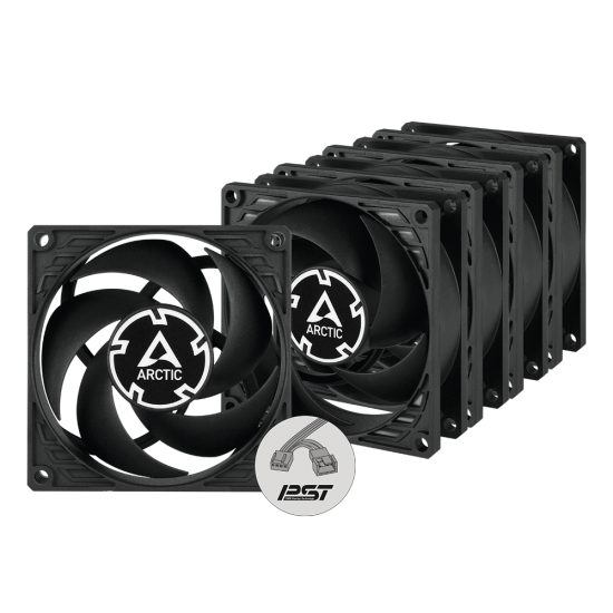 Fan 5-Pack ARCTIC P8 80mm PWM PST