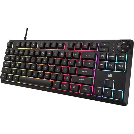 Геймърскa мембранна клавиатура Corsair K55 Core RGB - TKL