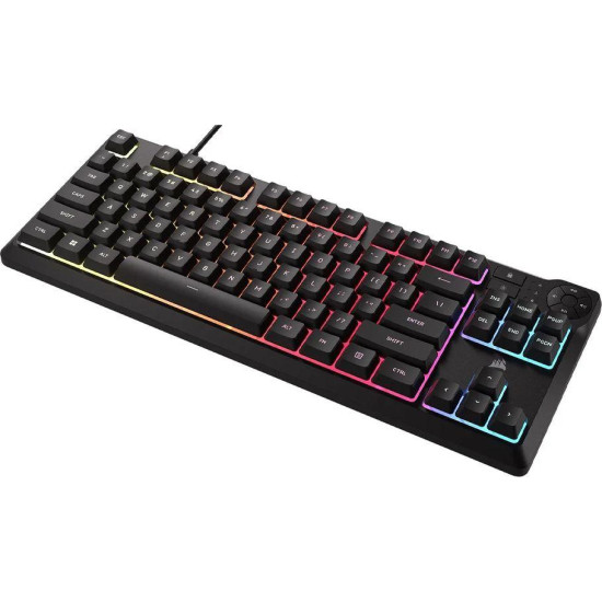 Геймърскa мембранна клавиатура Corsair K55 Core RGB - TKL