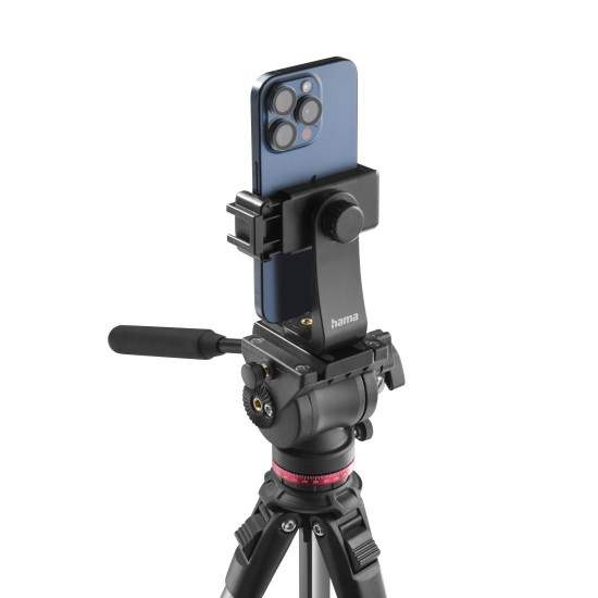 Hama “PRO Move 160 2D+” Tripod, Video Tripod for Camera and Mobile Phone, 160 cm