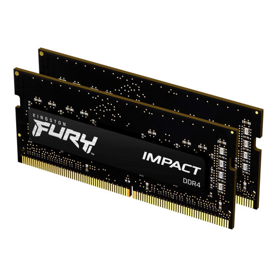 Memory Kingston Fury Impact 32GB(2x16GB) SODIMM DDR4 3200MHz CL20 16Gbit - KF432S20IBK2/32