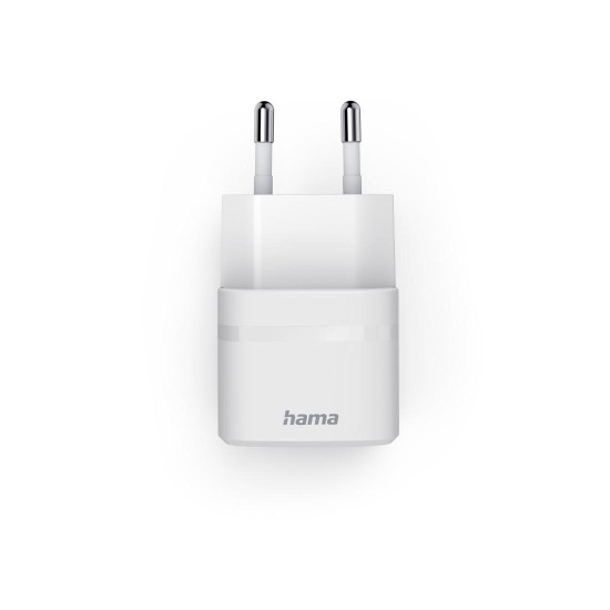 HAMA Зарядно устройство, 30 W, GaN, USB-C, PD/Qualcomm®, Zero Standby, бяло