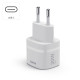 HAMA Зарядно устройство, 30 W, GaN, USB-C, PD/Qualcomm®, Zero Standby, бяло