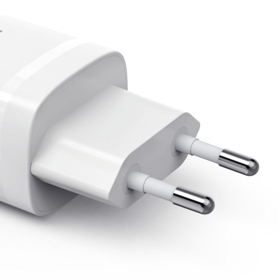 HAMA Зарядно устройство, 30 W, GaN, USB-C, PD/Qualcomm®, Zero Standby, бяло