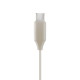 Hama “Calm” Headphones, In-Ear, Microphone, Cable Kink Protection, USB-C, beige