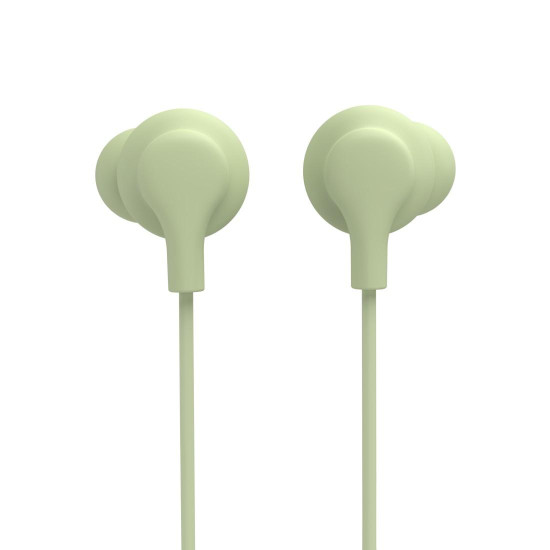 Hama “Curly” Headphones, In-Ear, Microphone, Cable Kink Protect., USB-C, green