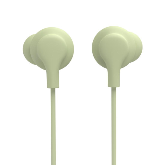 Hama “Curly” Headphones, In-Ear, Microphone, Cable Kink Protect., USB-C, green