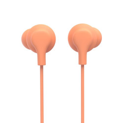 Hama “Curly” Headphones, In-Ear, Microphone, Cable Kink Protect., USB-C, orange