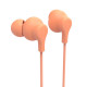 Hama “Curly” Headphones, In-Ear, Microphone, Cable Kink Protect., USB-C, orange