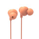 Hama “Curly” Headphones, In-Ear, Microphone, Cable Kink Protect., USB-C, orange
